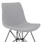 Armen Living Palmetto Contemporary Dining Chair in Gray Fabric with Black Metal Legs LCPLCHBLGR - alternate 4